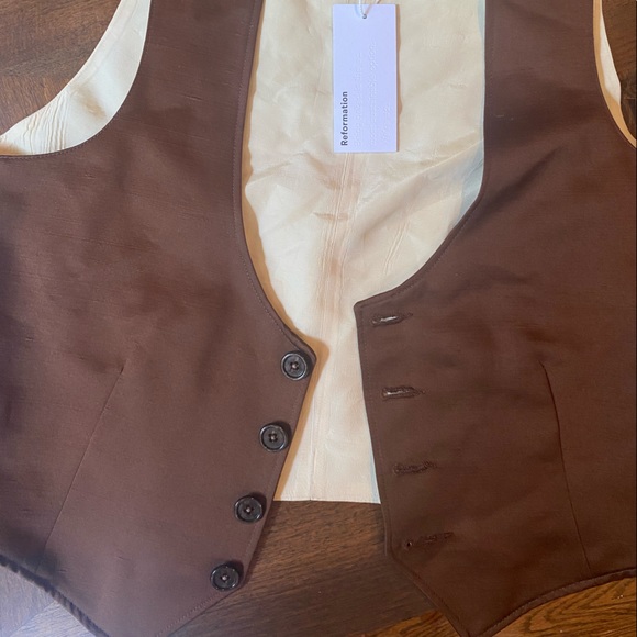 REFORMATION VINTAGE color-blocking vest - Picture 4 of 4